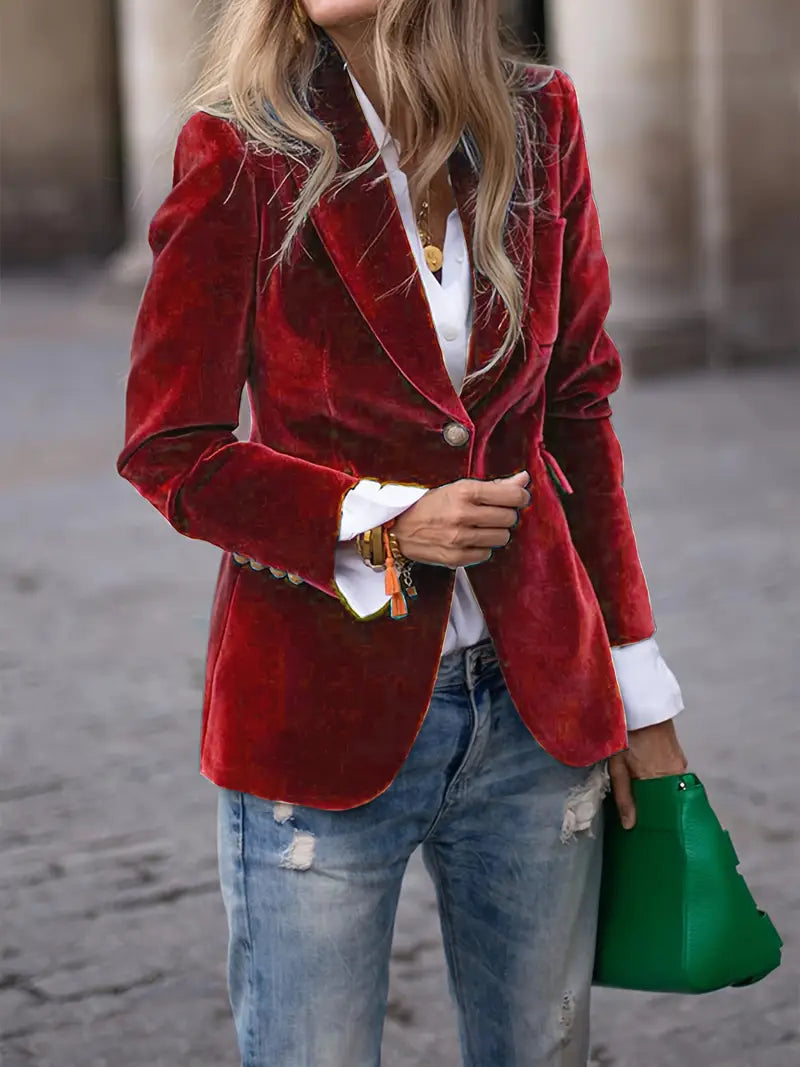 Blazer in Velluto Elegante