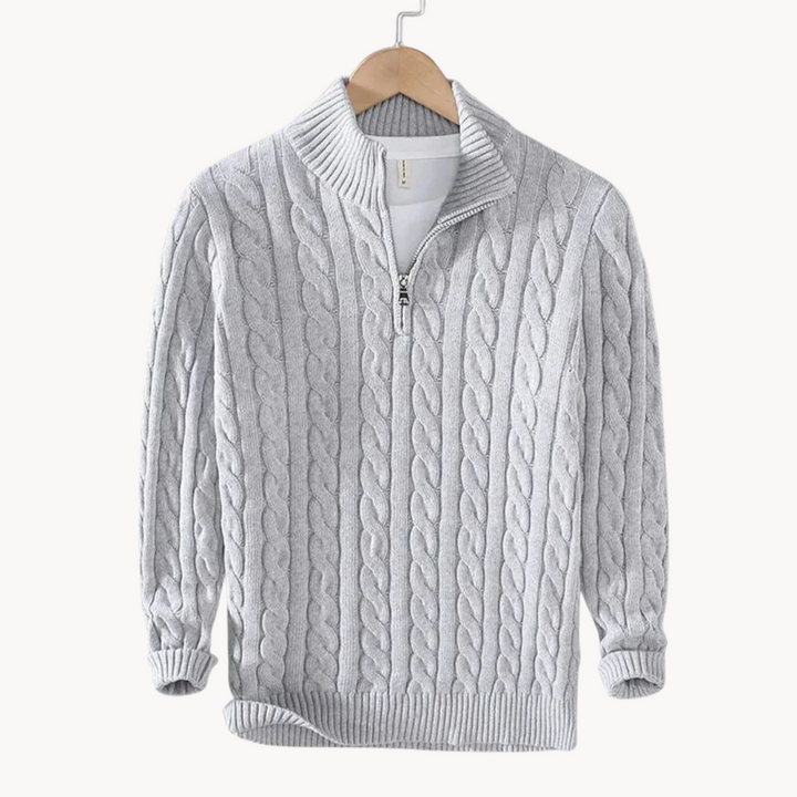 Alessandro™ - Pullover a Treccia con Zip