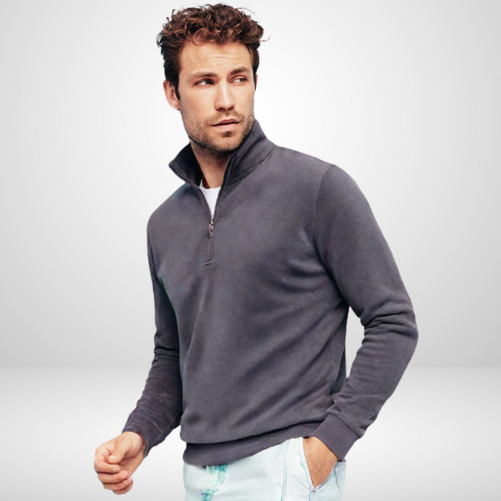 Leo Pullover Con Zip Classico