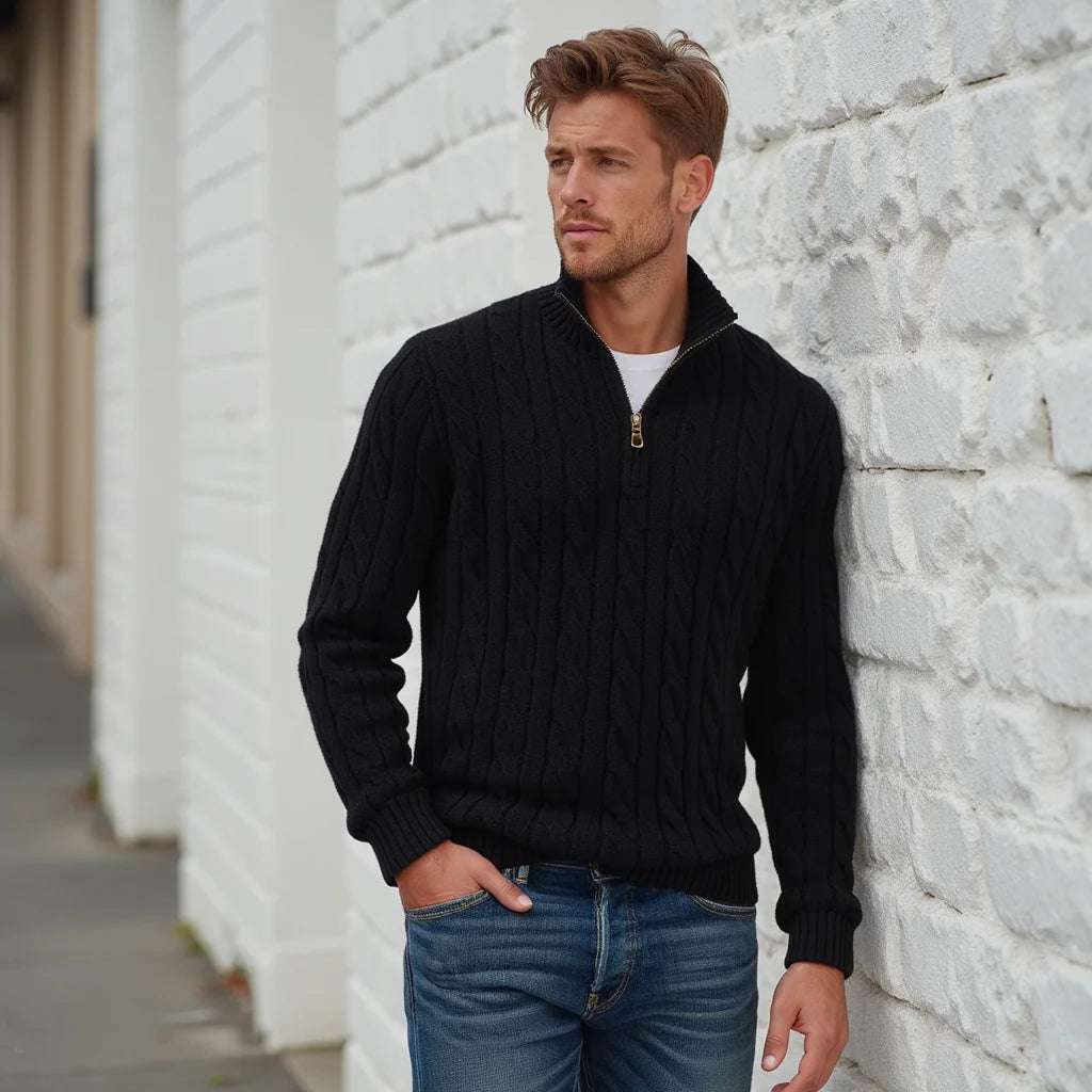 Alessandro™ - Pullover Elegante con Zip